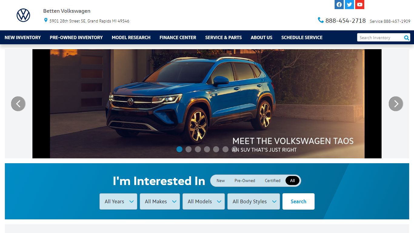 Betten VW | New & Used Dealership in Grand Rapids, MI